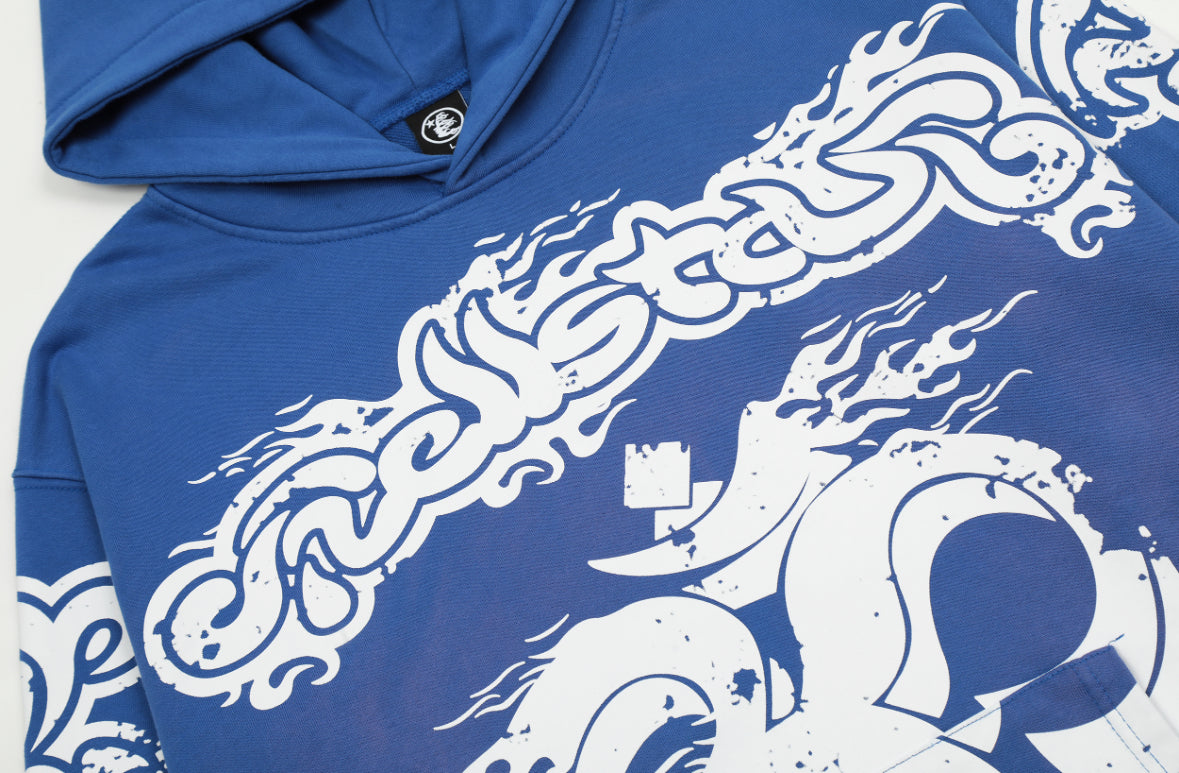 BLUE HELLSTAR HOODIE