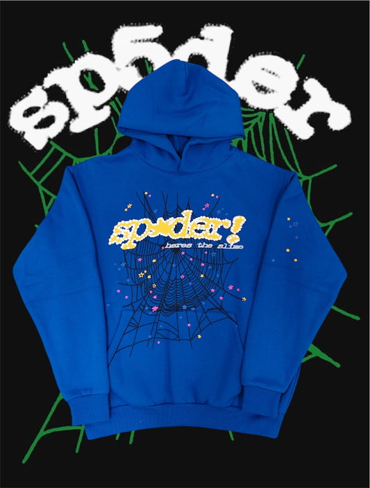BLUE SP5DER HOODIE